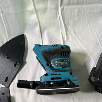Makita DBO 480 Z Akku Schwingschleifer 18 V 112 x 102 mm Solo ohne Akku ohne Ladegeraet Reparaturgeraet 3 - toolbrothers