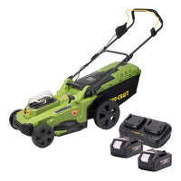 Procraft PLM22bb Akku Rasenmaeher 40 V 2x 20 V 430 mm Brushless 2x Akku 4 0 Ah Ladegeraet 0 - toolbrothers