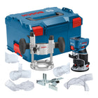 Bosch GKF 18V 8 Professional Akku Kantenfraese 18 V 8 0 mm Brushless 06016C2003 Taucheinheit L Boxx ohne Akku ohne Ladegeraet 0 - toolbrothers