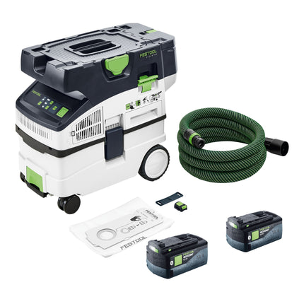 Festool CTLC MIDI I Basic Akku Absaugmobil 36 V 2x 18 V Staubkl L 2x Akku 5 0 Ah ohne Ladegeraet 0 - toolbrothers