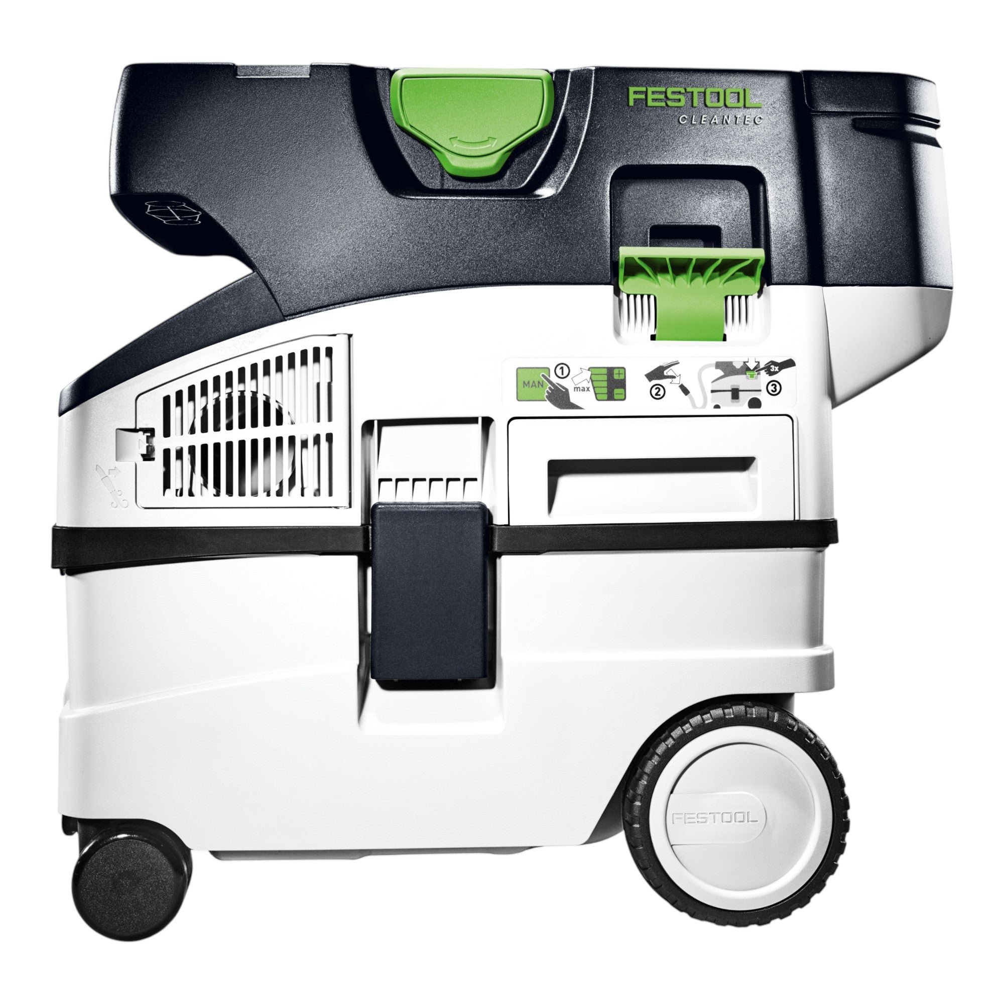Festool CTLC MIDI I Basic Akku Absaugmobil 36 V 2x 18 V Staubklasse L 2x Akku 5 0 Ah ohne Ladegeraet 2 - toolbrothers