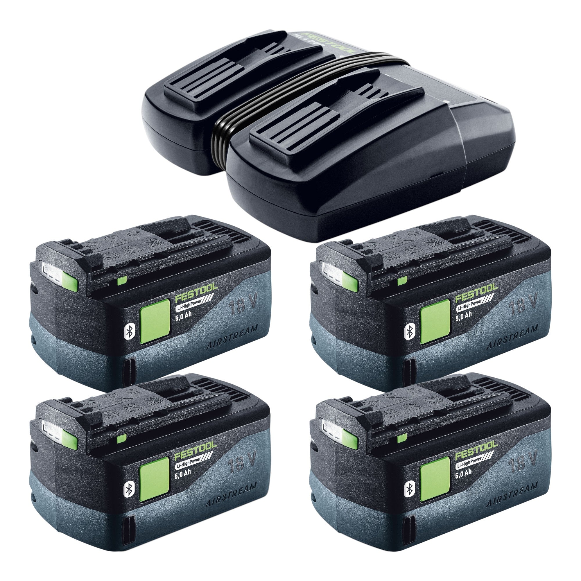 Festool CTMC MIDI I Basic Akku Absaugmobil 36 V 2x 18 V Staubkl M 4x Akku 5 0 Ah Doppelladegeraet Systainer 4 - toolbrothers