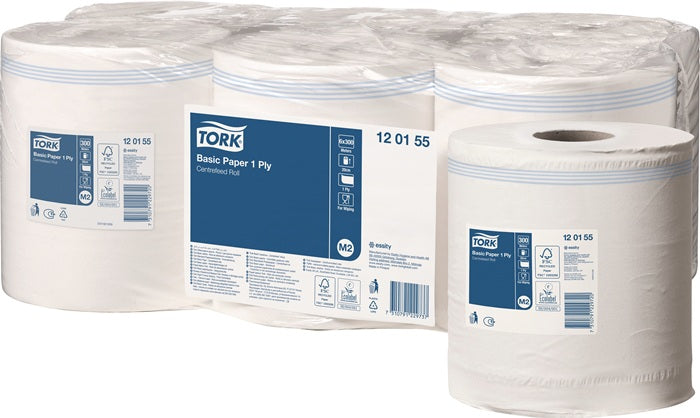 TORK Handtuchrolle TORK 120155 1 lagig unperforiert weiss 9000469270  0 - toolbrothers