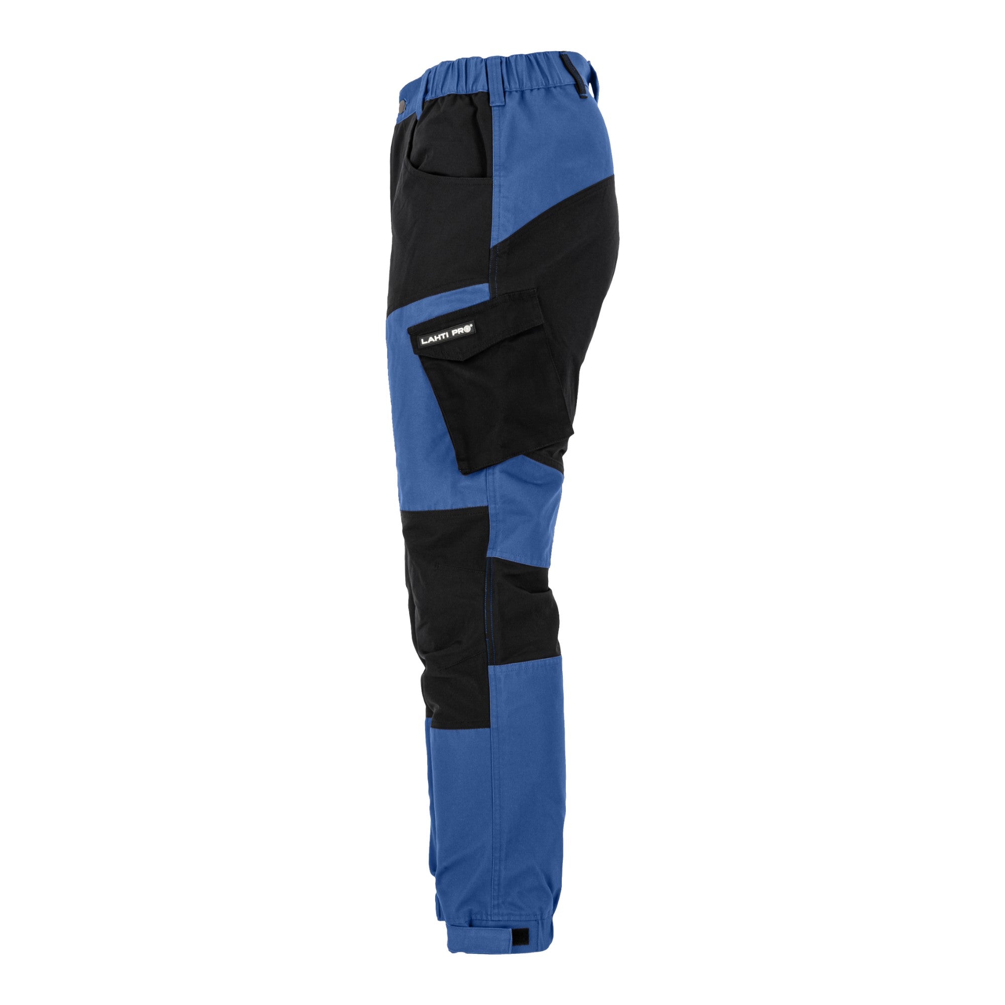 LAHTI PRO Arbeitshose mit Stretch Elementen Groesse XL L4055604 blau schwarz 3 - toolbrothers