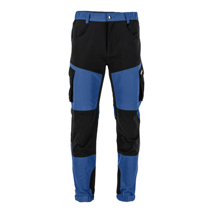 LAHTI PRO Arbeitshose mit Stretch Elementen Groesse XXXL L4055606 blau schwarz 1 - toolbrothers