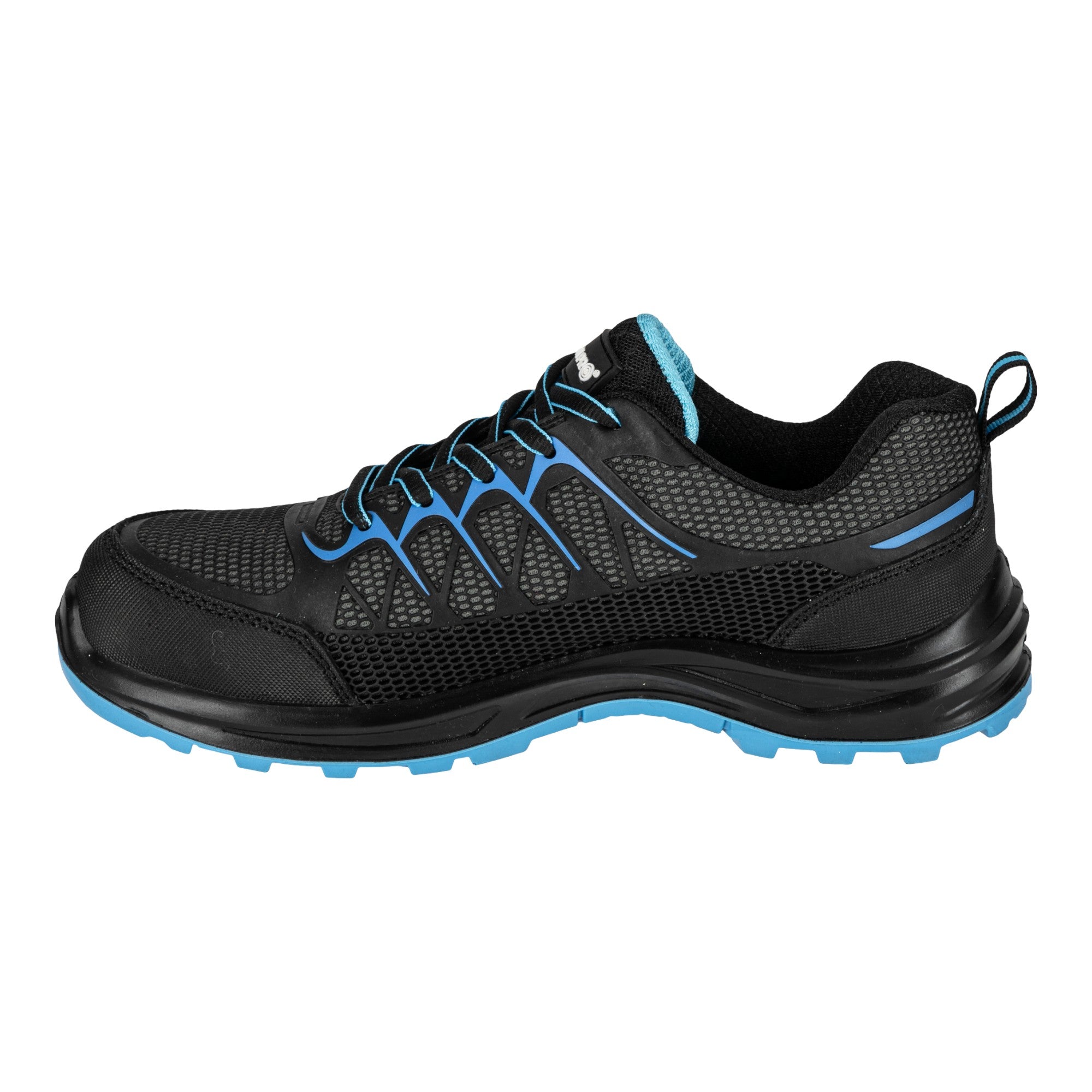 LAHTI PRO Sicherheitshalbschuh KPU Mesh S1P SRC Groesse 45 L3042245 schwarz blau 2 - toolbrothers