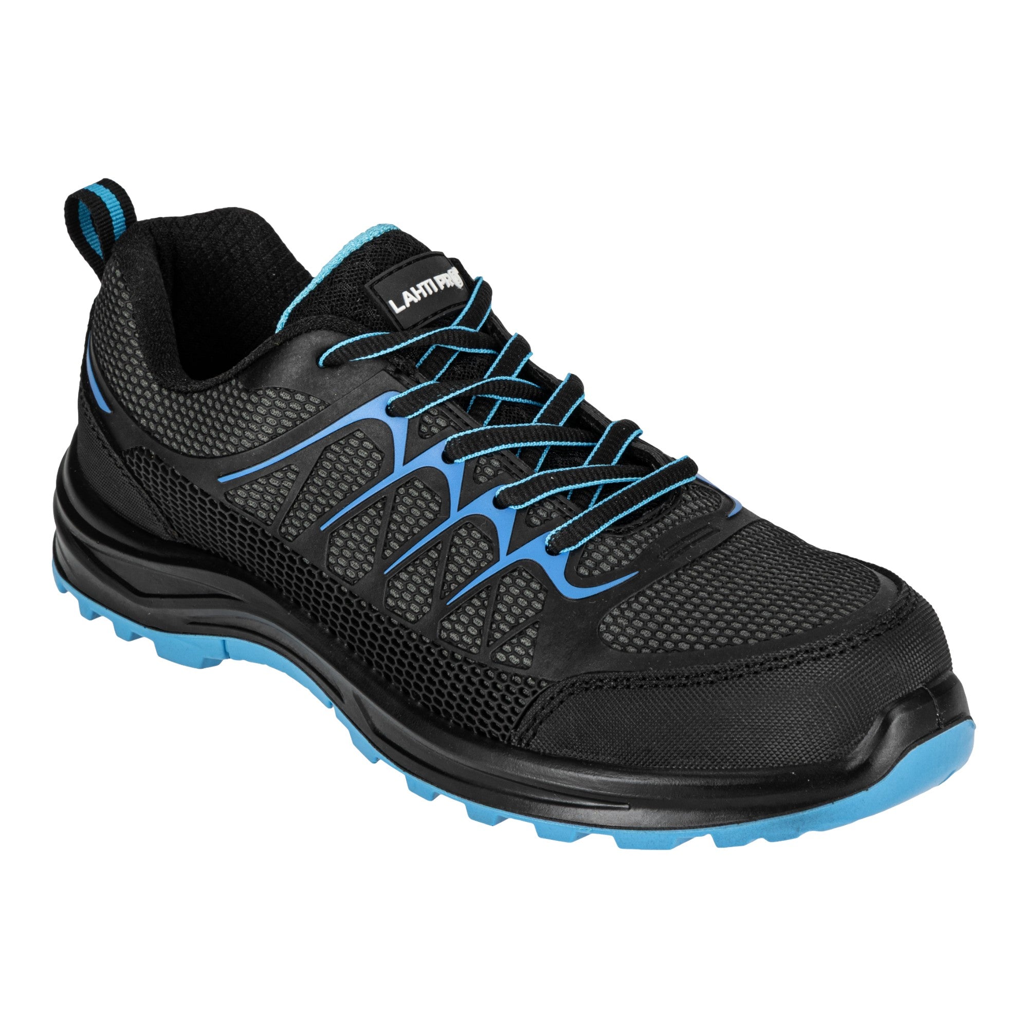 LAHTI PRO Sicherheitshalbschuh KPU Mesh S1P SRC Groesse 46 L3042246 schwarz blau 1 - toolbrothers