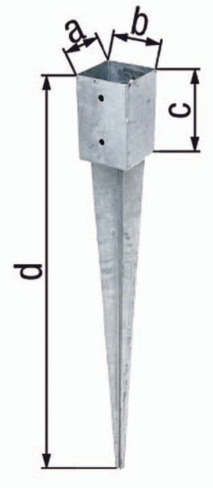 GAH Einschlagbodenhuelse a71xb71xc150xd750mm 3000200688  0 - toolbrothers