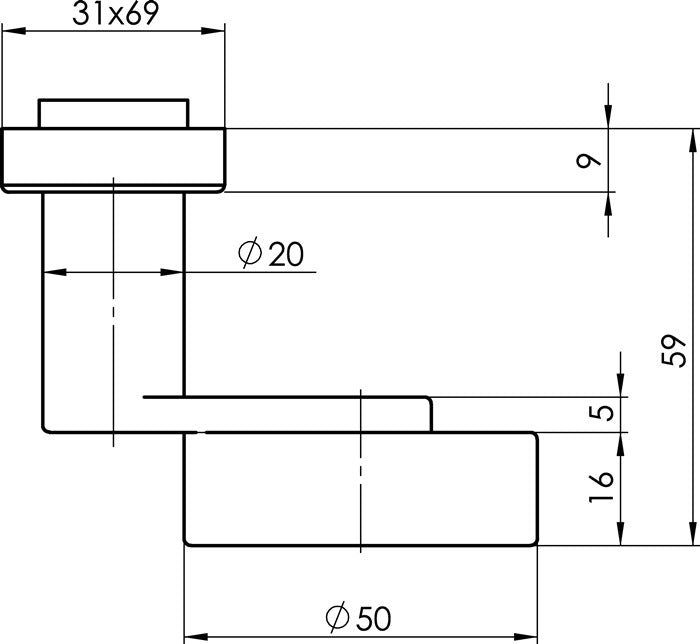 OGRO Profiltuerknopf OGRO 3020A 6620 ER rechts zgd Material Edelstahl ER 3000267054  2 - toolbrothers