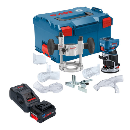 Bosch GKF 18V 8 Professional Akku Kantenfraese 18 V 8 0 mm Brushless 1x ProCORE Akku 5 5 Ah Ladegeraet Taucheinheit L Boxx 0 - toolbrothers