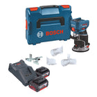 Bosch GKF 18V 8 Professional Akku Kantenfraese 18 V 8 0 mm Brushless 2x Akku 4 0 Ah Ladegeraet L Boxx 0 - toolbrothers