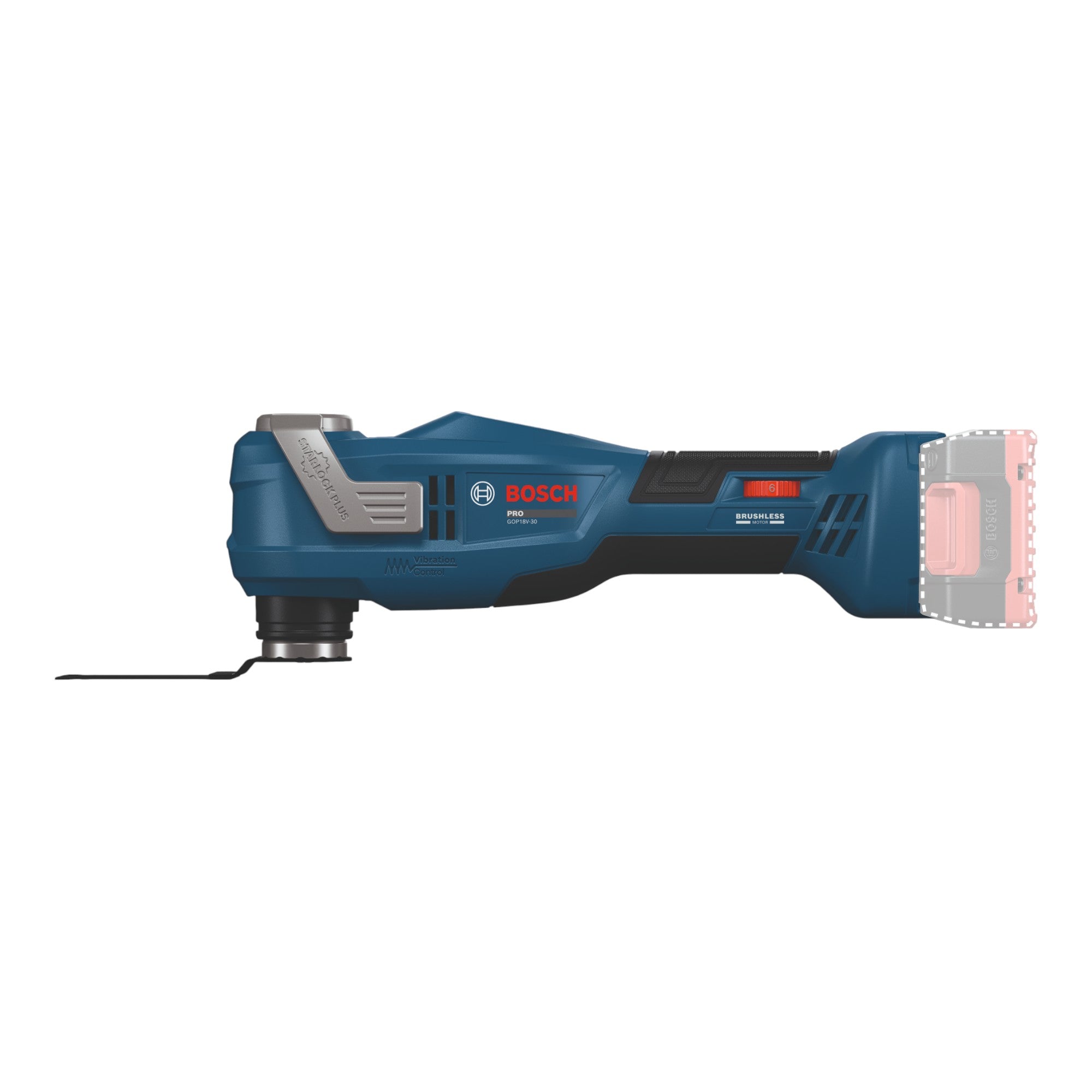 Bosch GOP 18V 30 Akku Multifunktionswerkzeug 18 V Starlock Plus Brushless 2x Akku 2 0 Ah Ladegeraet L Boxx 2 - toolbrothers