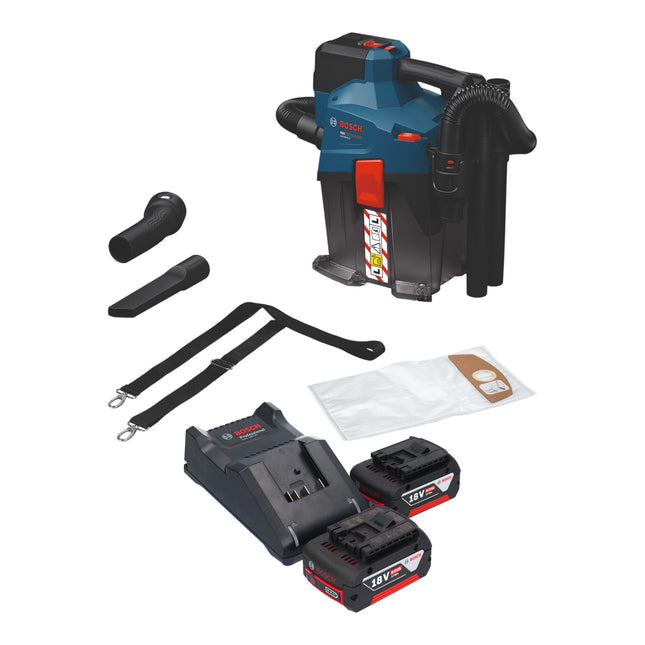 Bosch GAS 18V 6L S Akku Staubsauger 18 V 6 l Staubklasse L 2x Akku 5 0 Ah Ladegeraet 0 - toolbrothers