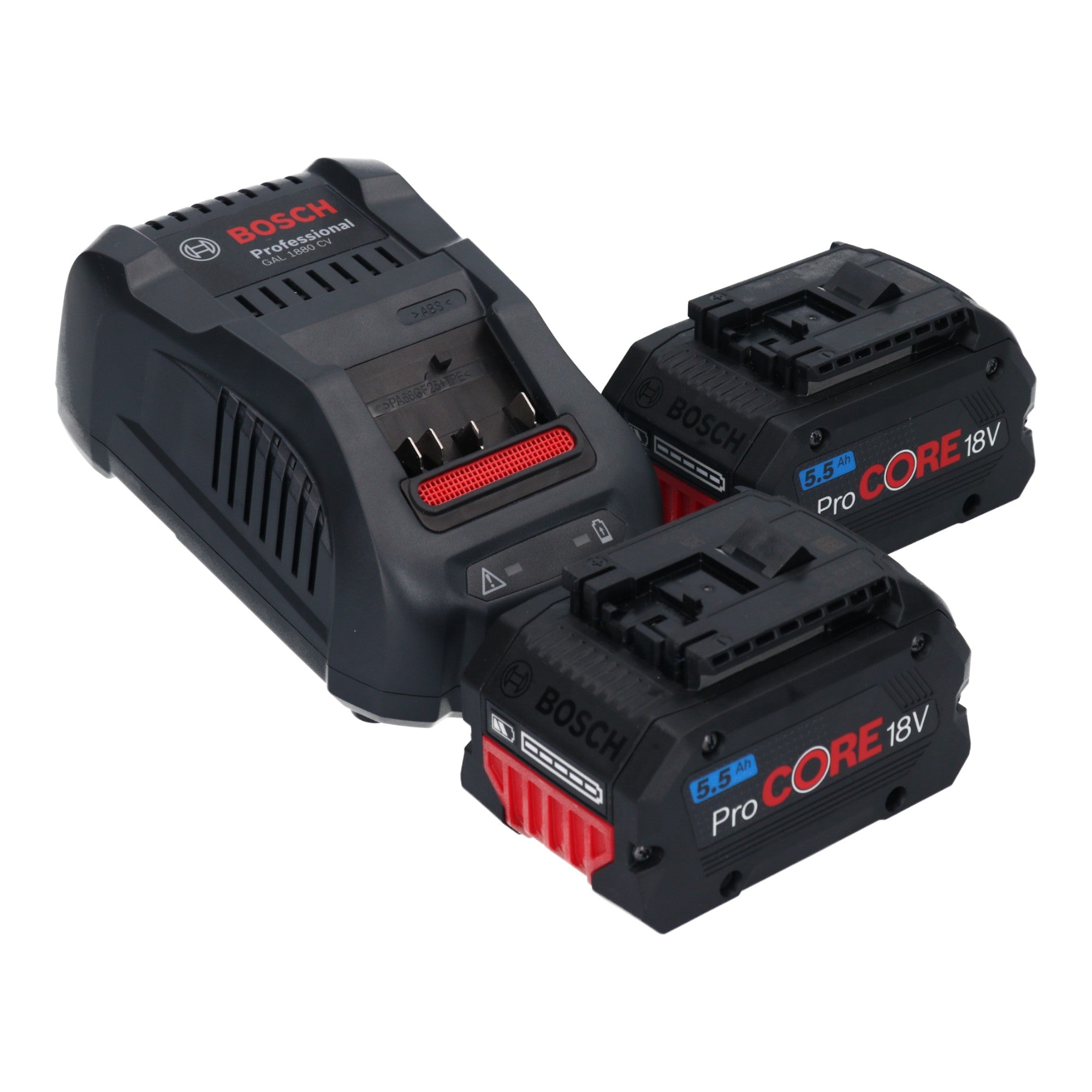 Bosch GWX 18V 11 PS Akku Winkelschleifer 18 V 125 mm 2x ProCORE Akku 5 5 Ah Ladegeraet L Boxx 4 - toolbrothers