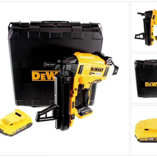 DeWalt DCN 890 NT Akku Nagler 18 V Li-Ion Brushless im Koffer + 1 x 2,0 Ah Akku - ohne Ladegerät - Toolbrothers
