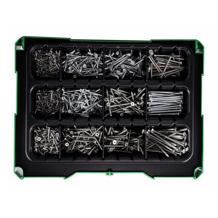 SPAX Box Senkkopf Schrauben Set 12 Größen 1385 tlg. im systainer ( 5000009172009 ) mit 5 BITs Torx T-STAR plus T20 4CUT WIROX - Toolbrothers