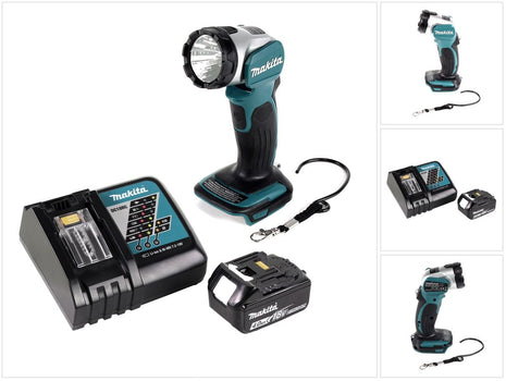 Makita DML 802 RM1 Akku Lampe 18 V Li-Ion für 14,4 und 18 V Akku + 1 x 4,0 Ah Akku + Ladegerät - Toolbrothers