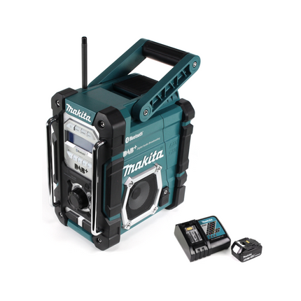 Makita DMR 112 RT1 Akku Baustellen Radio 7,2 - 18V Bluetooth DAB+ + 1x 5,0Ah Akku + Ladegerät - Toolbrothers
