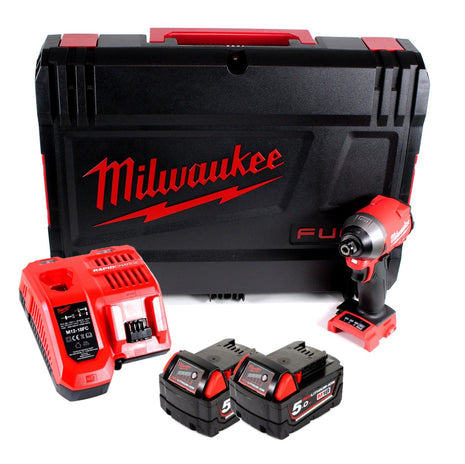 Milwaukee M18 FID2-502X FUEL Akku Schlagschrauber ( 4933464088 ) 18 V Li-Ion + 2x 5,0 Ah Akku + Ladegerät + HD-Box - Toolbrothers