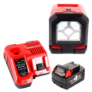 Milwaukee M18 PAL-401C Baustrahler 18 V Li-Ion Akku Lampe Leuchte + 1x 4,0 Ah Akku + Ladegerät