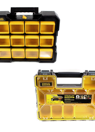 Stanley Organizer FATMAX Set 1x Profi Organizer (  1-97-518 ) + 1x Flip Bin Organizer Werkzeugkoffer ( FMST81077-1 ) - Toolbrothers