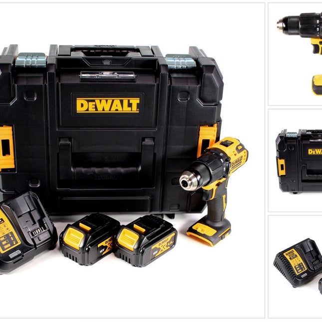 DeWalt DCD 709 M2T Akku Schlagbohrschrauber 18V 65Nm + 2x Akkus 4,0Ah + Ladegerät in TSTAK Box - Toolbrothers