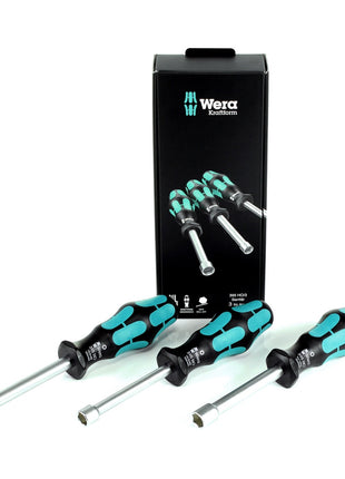 Wera 395 HO/3 Sanitär Hohlschaft Steckschlüssel 3-teiliges Set für Außensechskantschrauben ( 05134275001 ) - Toolbrothers