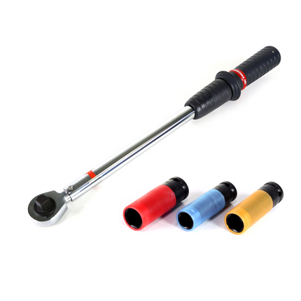 Facom Set S.208-200 Drehmomentschlüssel 1/2” 40 - 200 Nm mit NSI.3L Schlag Steckschlüssel Satz 1/2¨ Impact 3 tlg. - Toolbrothers