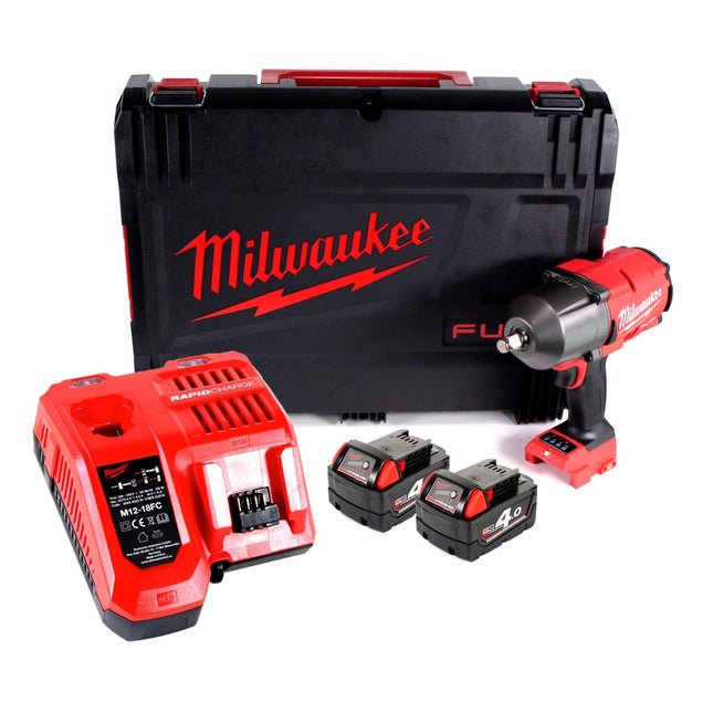 Milwaukee M18 FHIWF12-402X Akku Schlagschrauber 1/2" 18 V 1356 Nm + 2x Akkus 4,0 Ah + Ladegerät + HD Box - Toolbrothers
