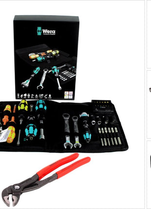 All-IN Sanitär Set Wera Kompakt SH1 + KNIPEX Zange Cobra ( 05135927001 + 8701250 ) - Toolbrothers