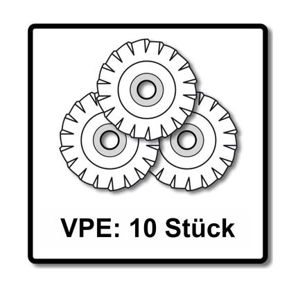 Bosch Fächerschleifscheiben X551 Expert for Metal 125mm, K80, 10 Stück ( 10x 2608606718 ) - Toolbrothers