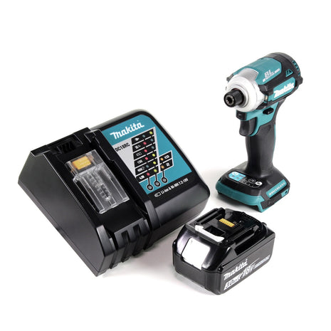 Makita DTD 171 RF1 Akku Schlagschrauber 18 V 180 Nm 1/4" Brushless + 1x Akku 3,0 Ah + Ladegerät - Toolbrothers