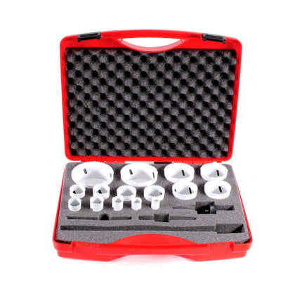 RUKO Bimetall-Lochsägen-Satz HSSE-Co 8 mit Feinverzahnung 16-83mm 19-tlg. ( 126318 ) - Toolbrothers