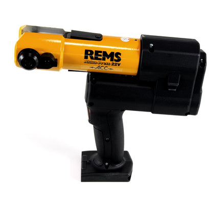 REMS Akku-Press 22V ACC + 1x Akku 2,5Ah + Schnellladegerät + Pressbacken Presszangen Standard M15,18,22,28 im Stahlblechkasten - Toolbrothers