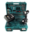 Makita DTD 155 SFTK B Akku Schlagschrauber 18V 140Nm Brushless + 1x Akku 3,0Ah + Ladegerät + 101tlg. Werkezeugset im Koffer - Toolbrothers