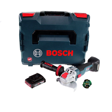 Bosch GWX 18V-10 C Akku Winkelschleifer 18V 125mm brushless X-LOCK + 1x Akku 2,0Ah + Connectivity Modul + L-BOXX - ohne Ladegerät - Toolbrothers