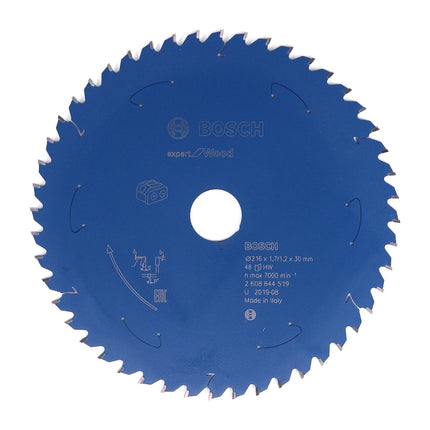 Bosch Kreissägeblatt Expert for Wood 216 x 1,2 x 30 mm 48 Zähne für Holz ( 2608644519 ) - Toolbrothers