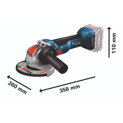Bosch GWX 18V 10 Akku Winkelschleifer 18 V 125 mm Brushless 2x Akku 4 0 Ah Ladegeraet 4 - toolbrothers