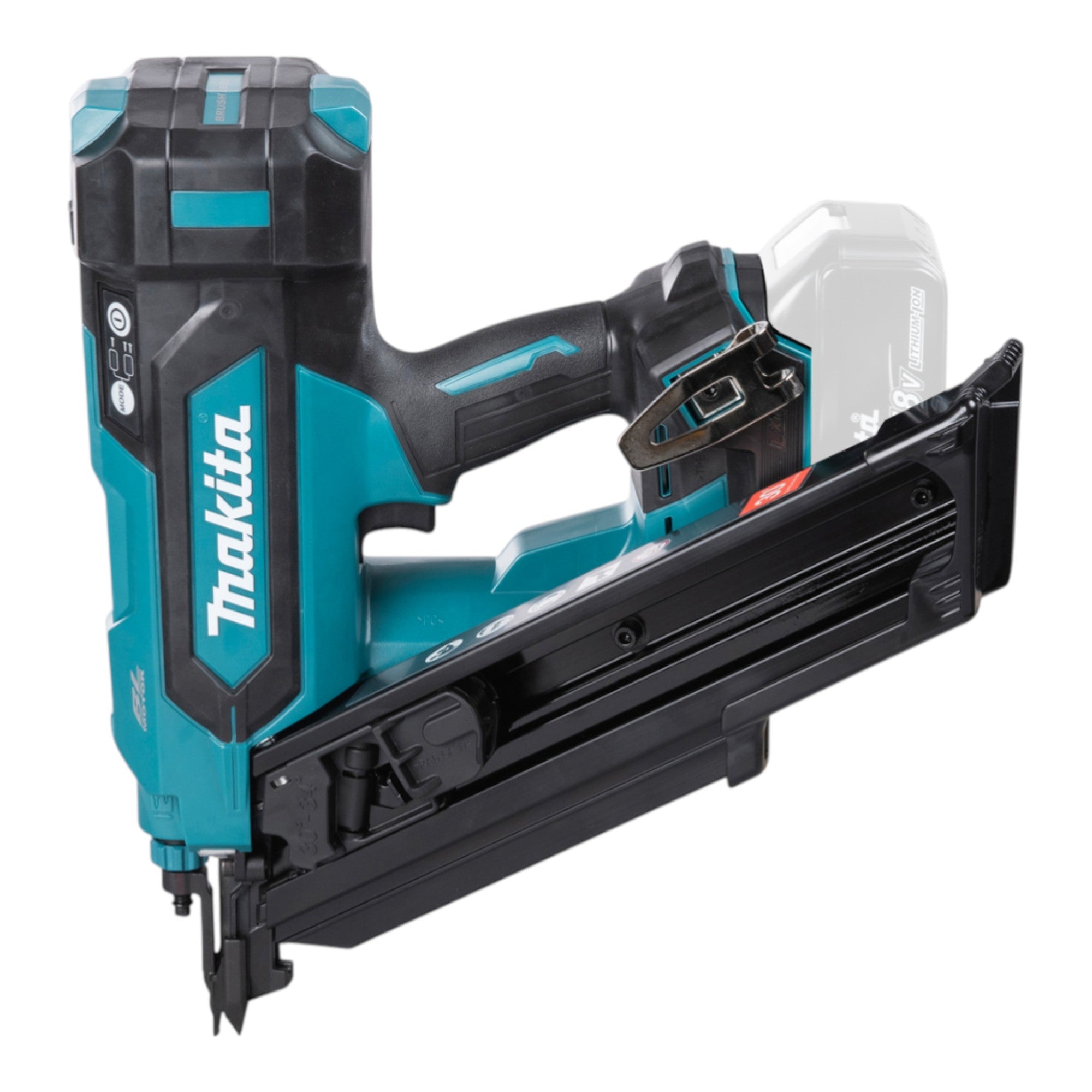 Makita DBN 900 RFK Akku Streifennagler 18 V 50 90 mm Brushless 2x Akku 3 0 Ah Ladegeraet Koffer 1 - toolbrothers