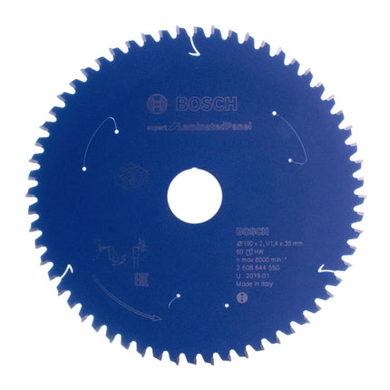 Bosch Kreissägeblatt Expert for Laminated Panel 190 x 1,4 x 30 mm 60 Zähne für Laminat ( 2608644550 ) - Toolbrothers