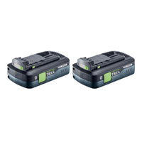Festool Akku Set 2x BP 18 TBX 4 C ASI Tabless Akkupack 18 V 4 0 Ah Li Ion 2x 578745 Bluetooth mit Ladestandanzeige 0 - toolbrothers