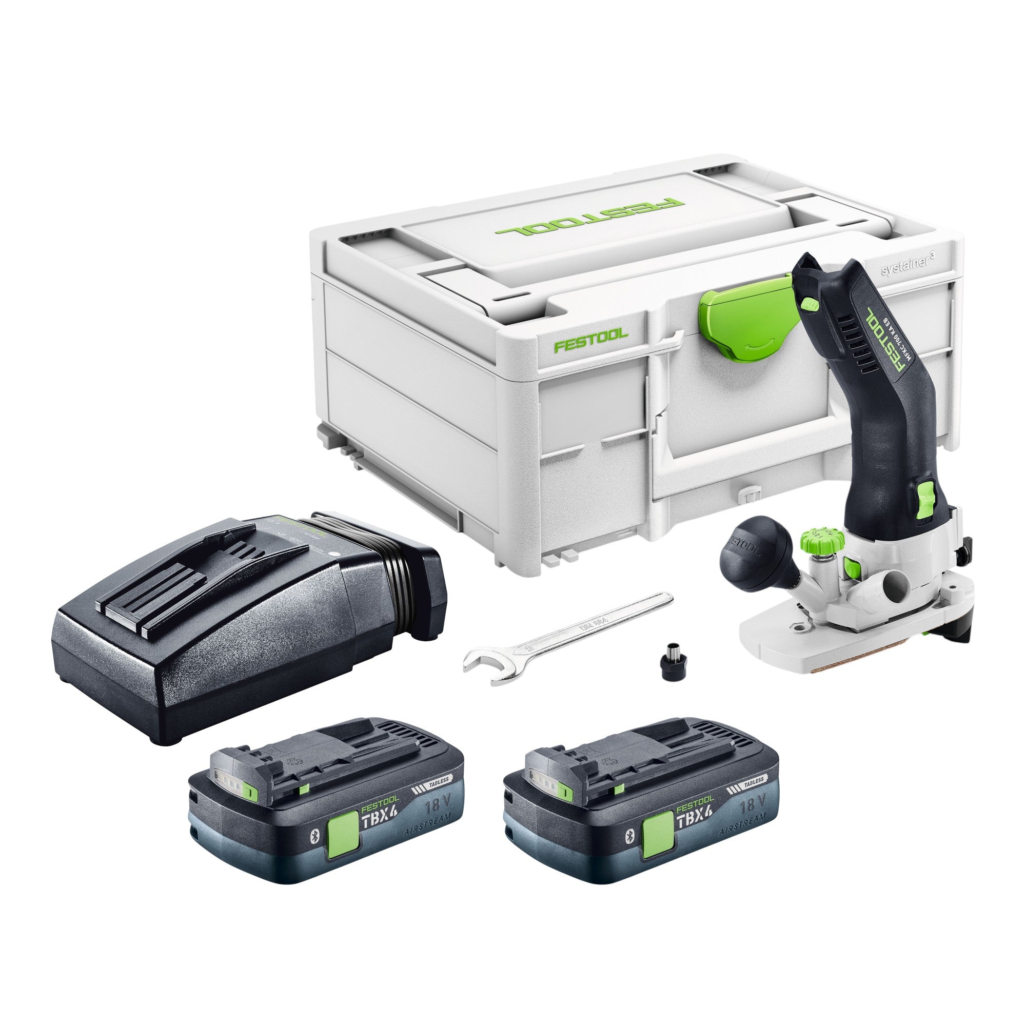 Festool MFKC 700 KA EB Basic Akku Modul Kantenfraese 18 V 8 mm Brushless 2x Akku 4 0 Ah Ladegeraet Systainer 0 - toolbrothers