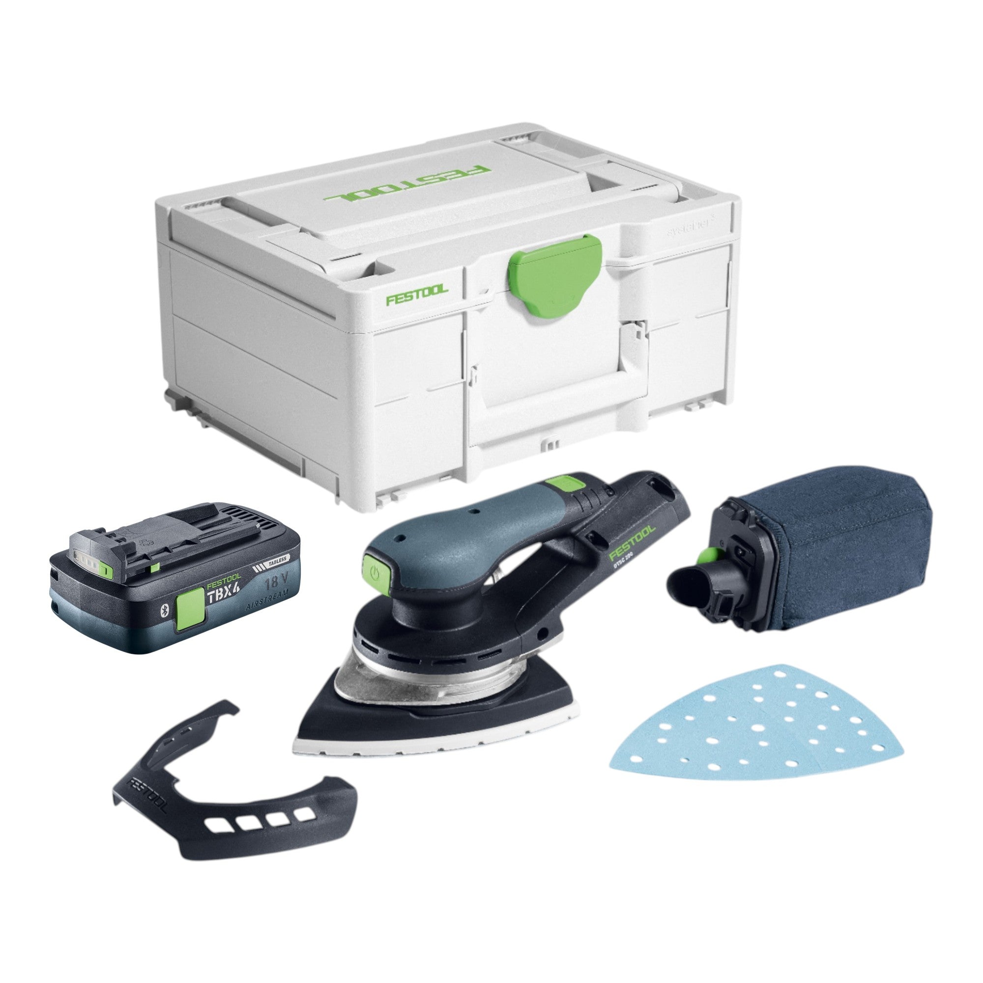 Festool DTSC 200 Basic Akku Deltaschleifer 18 V 145 x 195 mm Brushless 1x Akku 4 0 Ah Systainer ohne Ladegeraet 0 - toolbrothers
