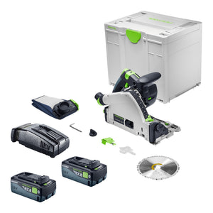 Festool TSC 55 KSEB-Basic Akku Tauchsäge 18 V 160 mm Brushless + 2x Akku 8,0 Ah + Schnellladegerät + Systainer