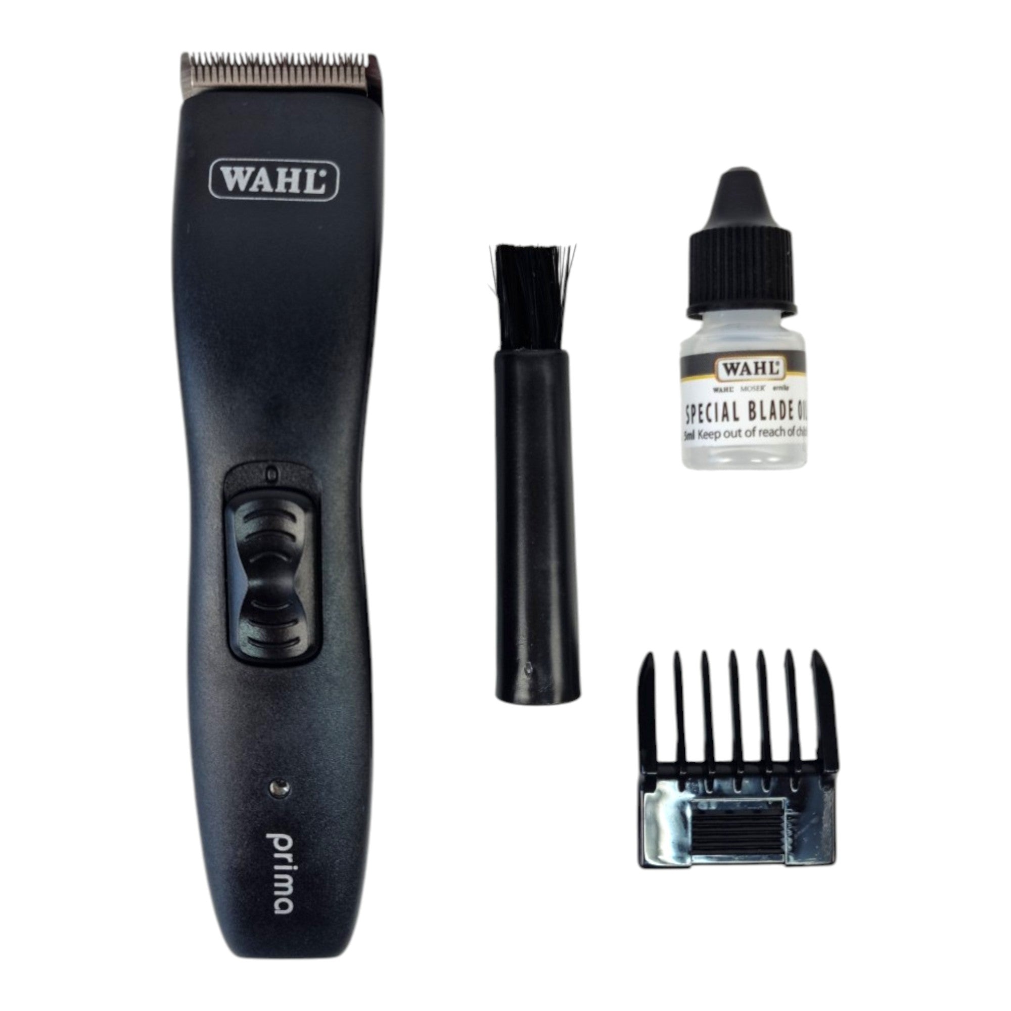 Wahl Prima Akku Tierhaarschneidemaschine 3 6 mm Ladegeraet Aufsteckkamm 1586 0471  0 - toolbrothers