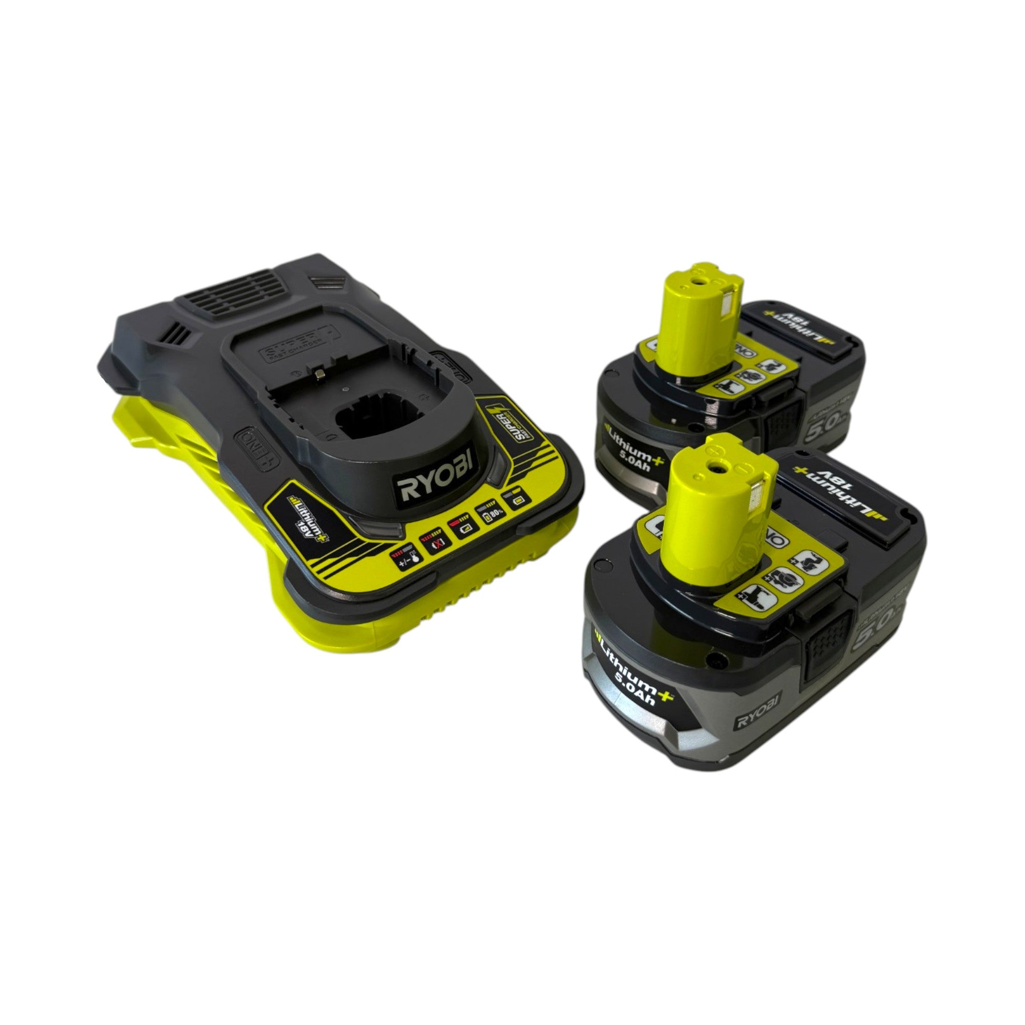 RYOBI RC18150 250 Akku Starter Set 18 V 2x Lithium Akku 5 0 Ah Schnell Ladegeraet 5133004422  0 - toolbrothers