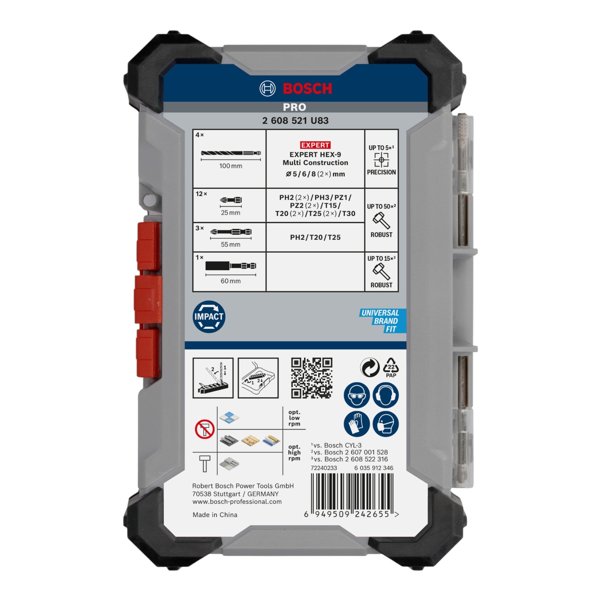 Bosch PRO Impact Mixed Bit und Bohrer Set 20 tlg 2608521U83 PH PZ TX 5 6 8 mm 3 - toolbrothers