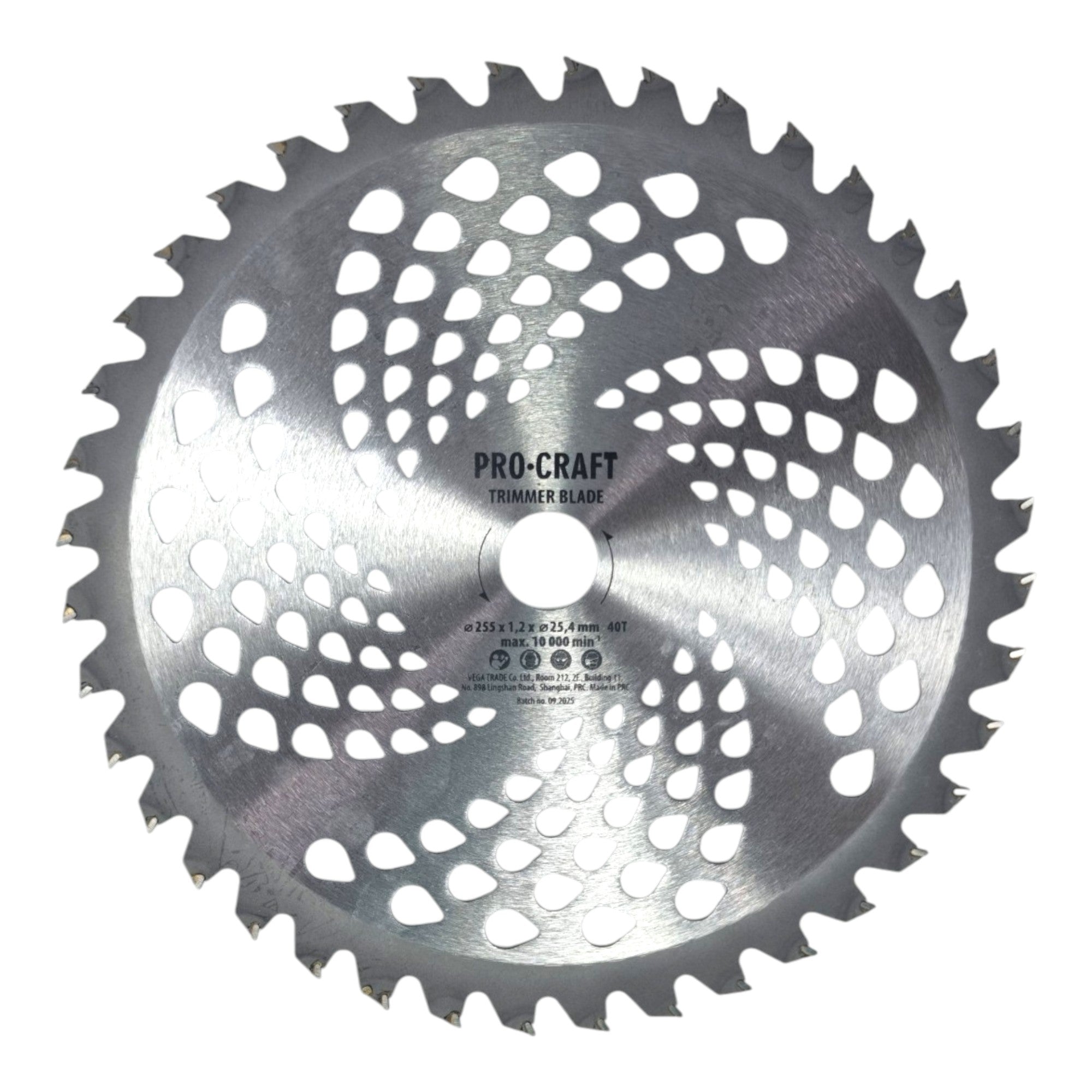 Procraft Trimmer Blade 40T Saegeblatt 225 x 25 4 mm 40 Zaehne fuer Trimmer 0 - toolbrothers