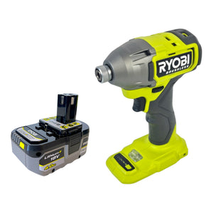 RYOBI RID18BL-0 Akku Schlagschrauber 18 V 300 Nm 1/4" Brushless + 1x Akku 4,0 Ah - ohne Ladegerät