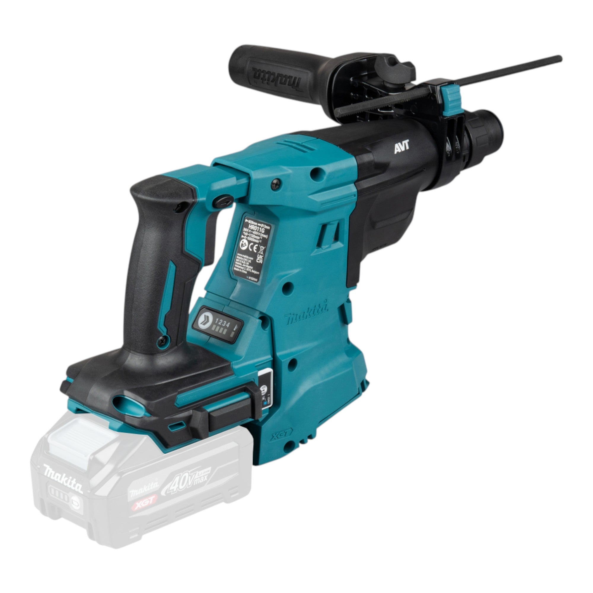 Makita HR 011 GT101 Akku Kombihammer 40 V max 3 3 J SDS plus Brushless 1x Akku 5 0 Ah Makpac ohne Ladegeraet 4 - toolbrothers